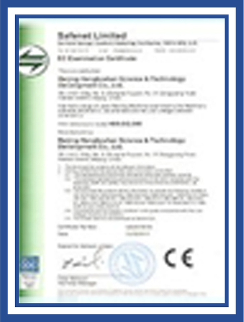 Certificado de máquina de corte a laser