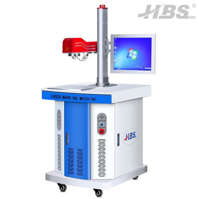 Para que é usada uma máquina de marcação a laser de fibra na fabricação industrial?